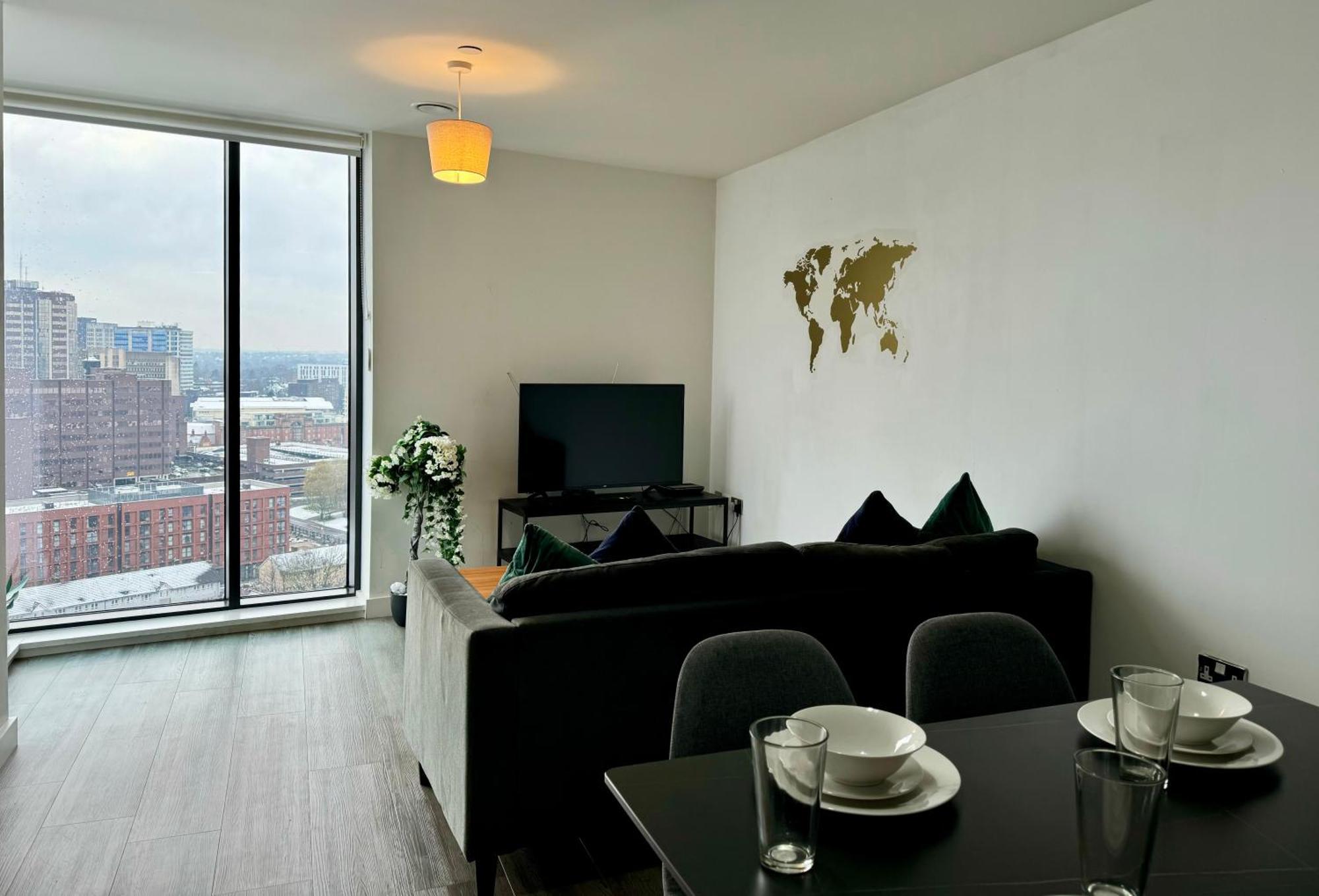Premium Deals L Last-Minute Stay L 4 Min Walk To Birmingham Central Library L 18Th Floor 2 Bed 2 Bath City Centre Penthouse With Gym & Netflix By Jvt Short Lets Ngoại thất bức ảnh