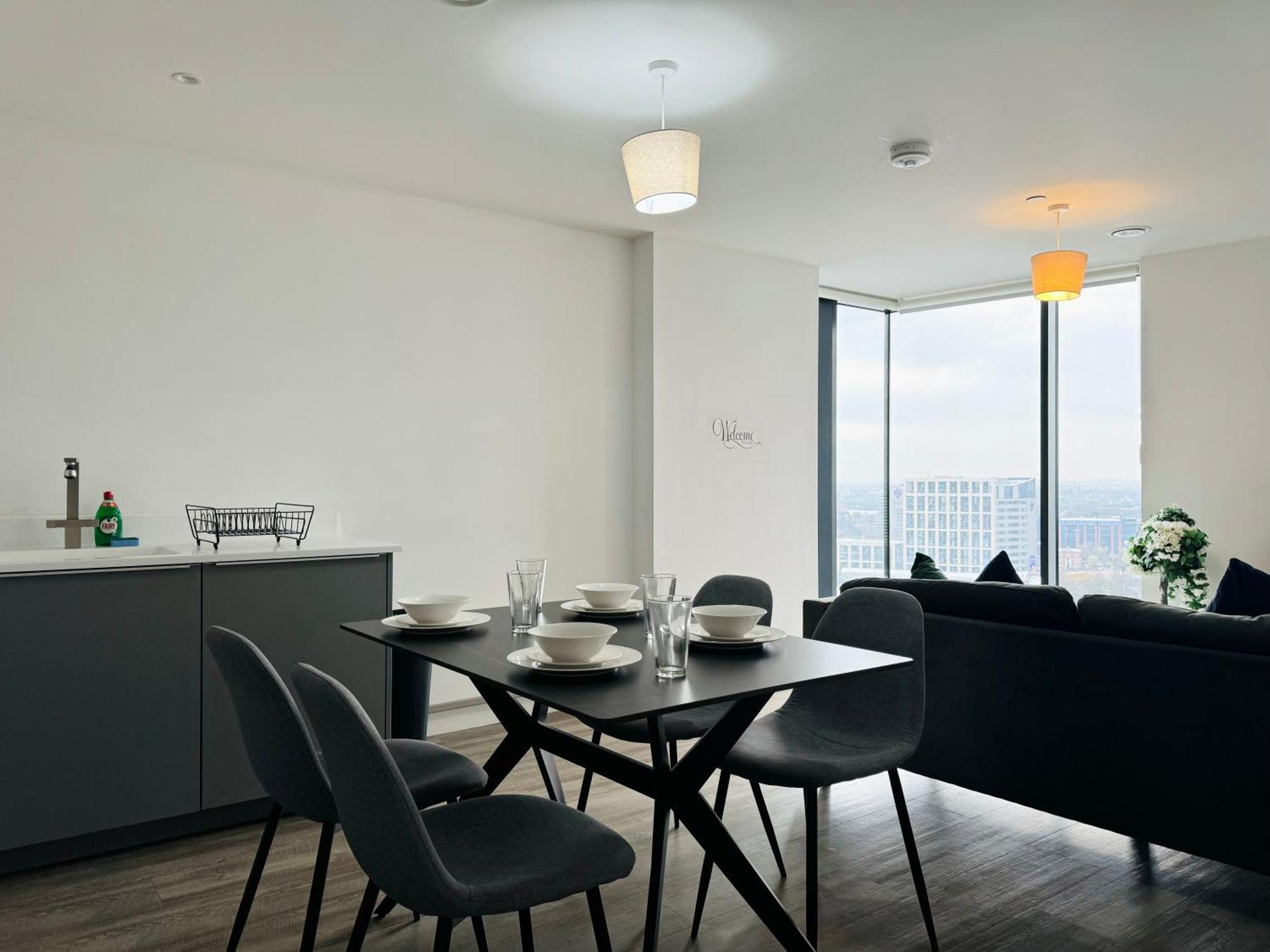 Premium Deals L Last-Minute Stay L 4 Min Walk To Birmingham Central Library L 18Th Floor 2 Bed 2 Bath City Centre Penthouse With Gym & Netflix By Jvt Short Lets Ngoại thất bức ảnh